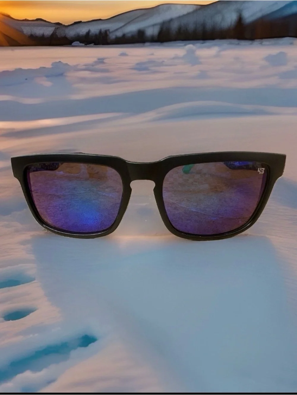 SPY Men’s Black Frames with Green.  Multicolored Tinted Lenses Ken Block Optic